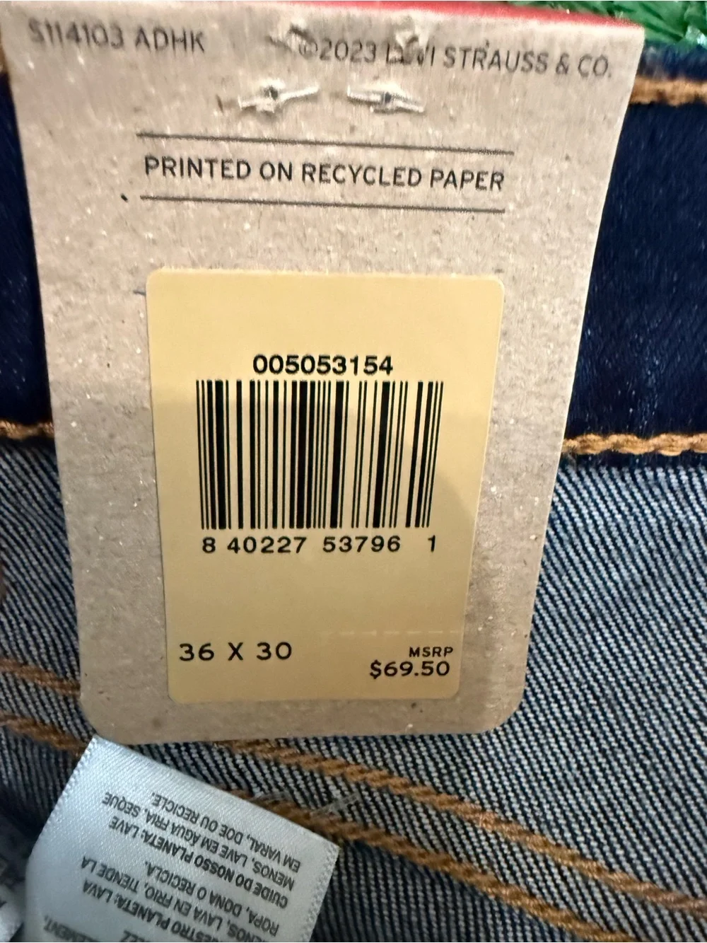 Levi's Dark Indigo Straight Men's Jeans